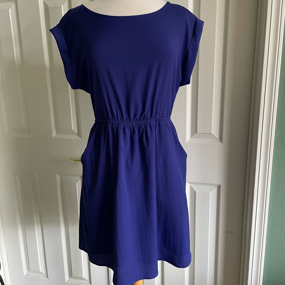 Blue Dress with Pockets